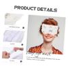 FOMIYES 4 Sets Plush Sleep Eye Masks for Dry Eyes, Heated Gel Masks, White, 3 Pieces × 4 view 4
