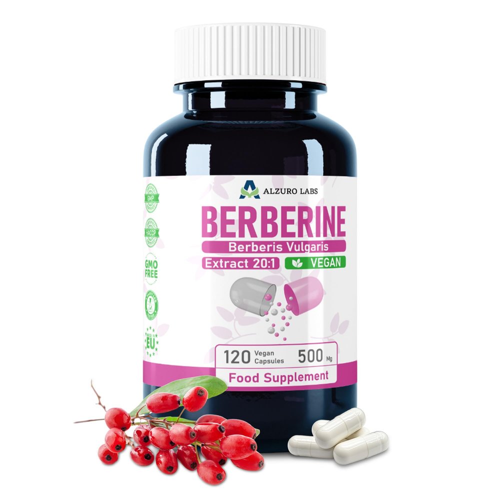 Alzuro Labs Berberis vulgaris Extract 500 mg, 20:1, 120 Capsules
