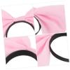 Women's Headband with Large Bow, Satin and Plastic, Pink view 4