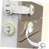Child Safety Locks, 2-Pack, Green ABS, Double-Button view 4