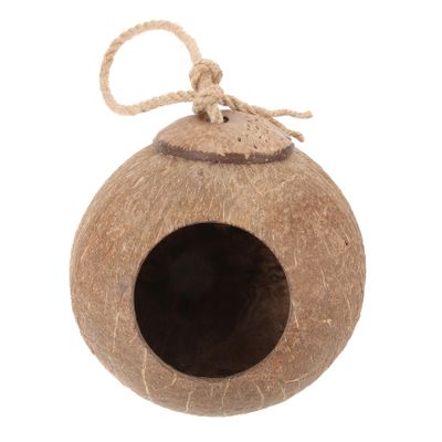 BCOATH Natural Coconut Shell Bird Nest