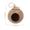 BCOATH Natural Coconut Shell Bird Nest view 2