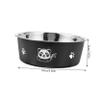 BUGUUYO Stainless Steel Cat Bowl, Reusable Round Pet Food Bowl view 2