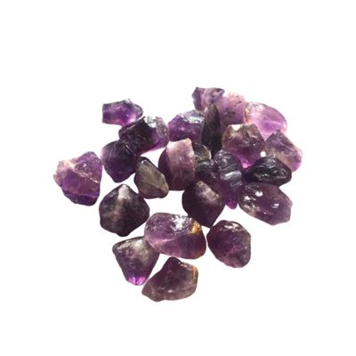 SOLUSTRE Natural Purple Amethyst Crystal Stones, 200 g, Irregular