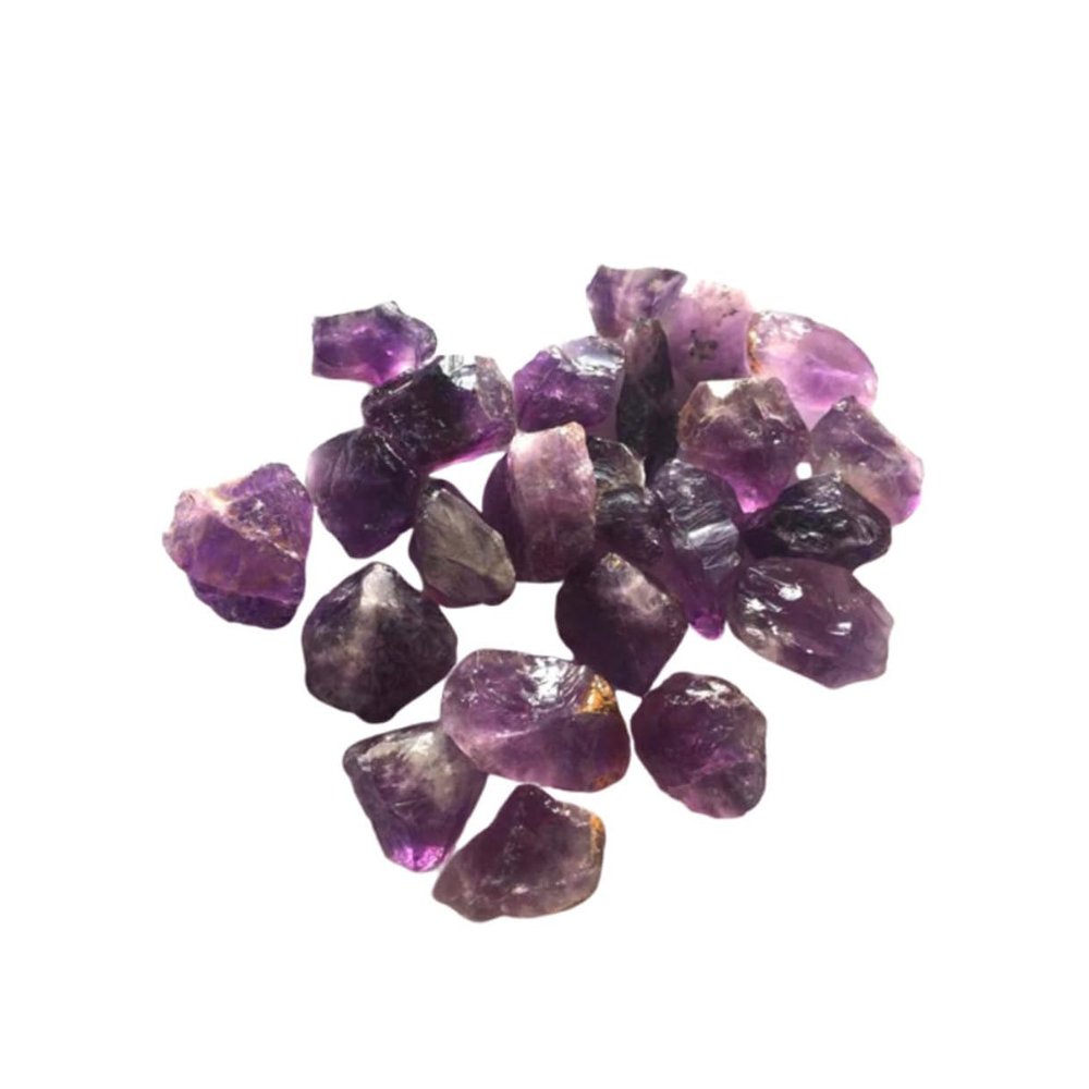 SOLUSTRE Natural Purple Amethyst Crystal Stones, 200 g, Irregular