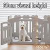 Indoor Plastic Puppy Playpen with Suction Cups, Portable Drill-Free Dog Fence, Safety Lock, 3 Sizes (78/155 cm), Foldable, White (78 × 78 × 60 cm) view 3