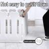 Indoor Plastic Puppy Playpen with Suction Cups, Portable Drill-Free Dog Fence, Safety Lock, 3 Sizes (78/155 cm), Foldable, White (78 × 78 × 60 cm) view 4