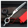 CWCQGH 6-Inch Hair Cutting Scissors, Rotating Barber Scissors, Thinning Shears, Flat Shears, Haircutting Set, White view 2