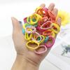 Girls' Hair Ties, Mini Seamless Elastic Ponytail Holders, Multicolor view 4