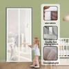 Cat-Proof Fly Screen Door with Zipper and Hook-and-Loop Tape (130x view 2