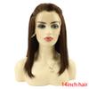 Larafona Hair 100% Remy Human Hair Bob Wig, Dark Brown 2#, 12 in, Full Lace, Glueless view 3