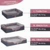 Warenhammer Orthopedic Dog Bed, Luxury Plush Sofa with Removable Cover, Gray (L) 71 x 58 x 16 cm view 2