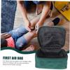 Green First Aid Bag with Multiple Compartments, Portable view 3
