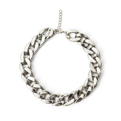 Dog Collar with Gold Chain