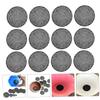 VINTORKY Round Plastic Drainage Hole Mesh for Flower Pots, 100 Pieces, Black view 3