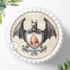 Personalized 20 cm Fondant Cake Topper with Your Photo view 1