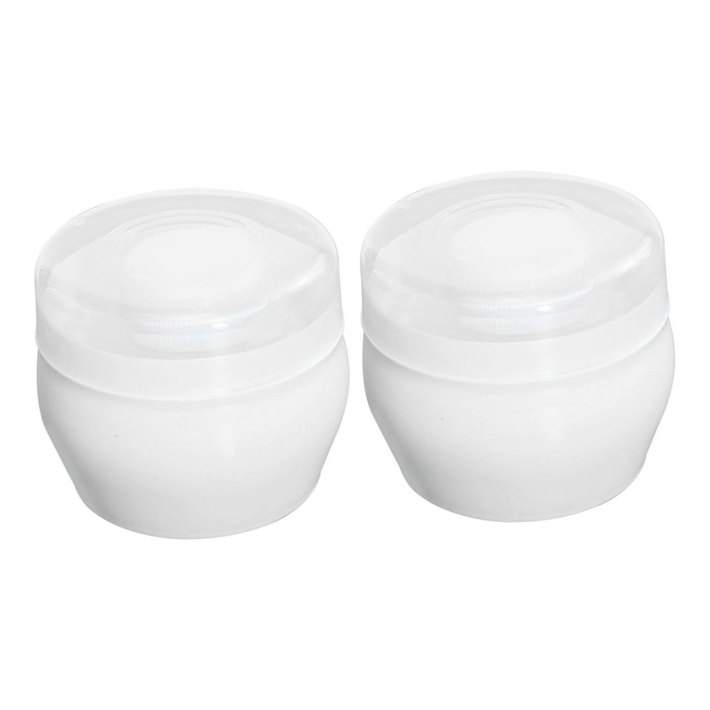 Baby Powder Puffs for Babies and Children, Set of 2, Portable, White