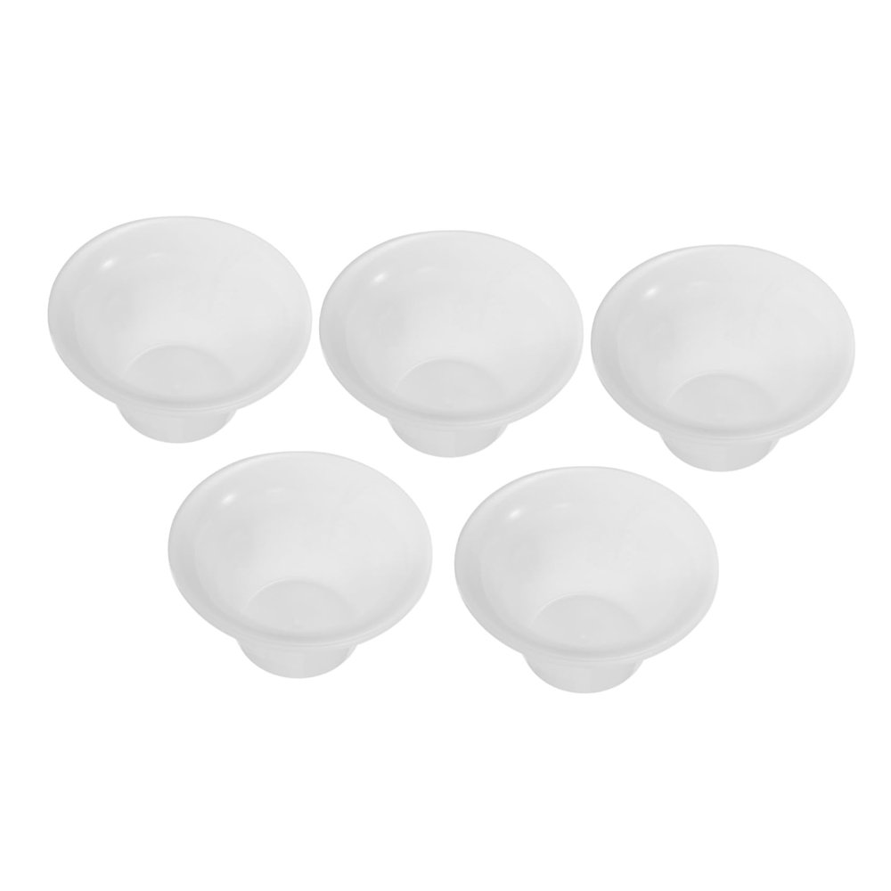 Disposable Plastic Urine Pot, 5-Pack, White, Round