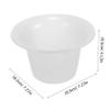 Disposable Plastic Urine Pot, 5-Pack, White, Round view 2