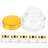 GANAZONO 6-Piece Small Glass Jars with Seals for Cosmetics, Travel and Camping view 1