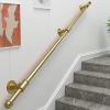 Modern Gold Stair Railing, Wall-Mounted, 240 cm view 1