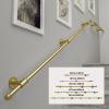 Modern Gold Stair Railing, Wall-Mounted, 240 cm view 2