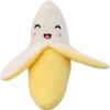 Cldaisy 3-Pack Yellow Banana Plush Squeaky Toys for Puppies view 3
