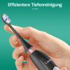 Lächen Replacement Brush Heads, Medium Bristles, Compatible with All Lächen Electric Toothbrushes, W161 Black, 4 Pack view 2