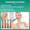 Lächen Replacement Brush Heads, Medium Bristles, Compatible with All Lächen Electric Toothbrushes, W161 Black, 4 Pack view 4
