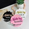 Personalized Acrylic Nailfie Disc, Pink, 10 cm view 2