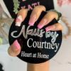 Personalized Acrylic Nailfie Disc, Pink, 10 cm view 3