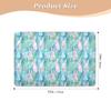 Green Peach Spring Bunny Waterproof Washable Bed Pads, Non-Slip Potty Training Mat, 52 x 34 in view 2