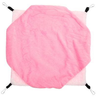 HAPINARY Flannel Hammock for Small Animals, Pink
