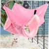 HAPINARY Flannel Hammock for Small Animals, Pink view 3