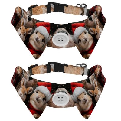 Adjustable Bow Ties for Cats and Dogs, 2-Pack