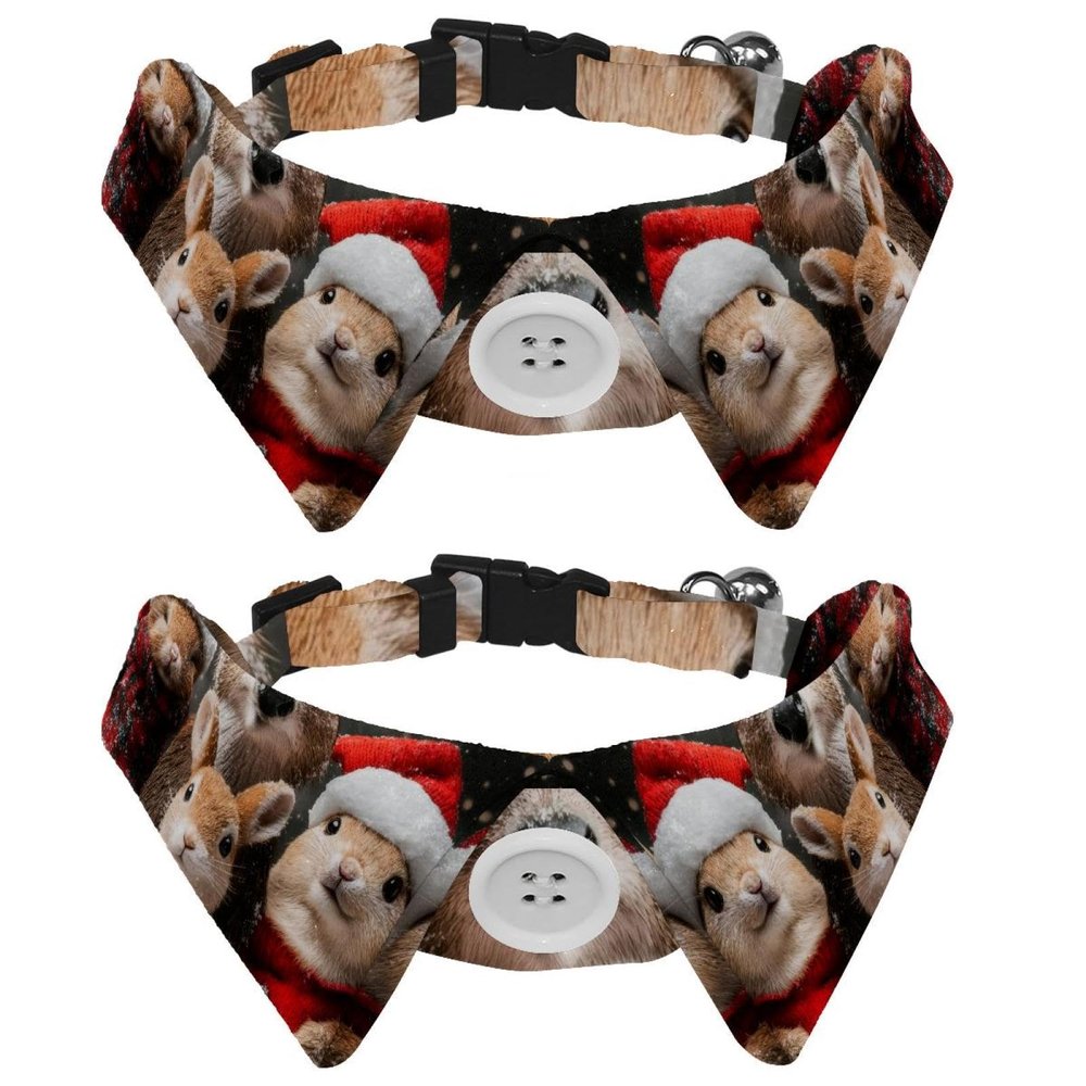 Adjustable Bow Ties for Cats and Dogs, 2-Pack