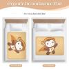 Cartoon Monkey Astronaut Reusable Bed Pad, Highly Absorbent, Breathable, 52 x 34 in view 4
