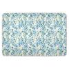 Blue and Green Small Flower Waterproof Diaper Mats, Portable Pee Pads for Babies and Toddlers, 132 cm L x 86 cm W view 1