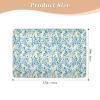 Blue and Green Small Flower Waterproof Diaper Mats, Portable Pee Pads for Babies and Toddlers, 132 cm L x 86 cm W view 2