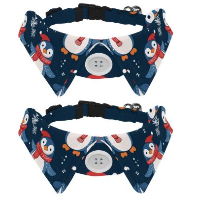 2-Piece Adjustable Dog and Cat Bow Tie Collar Set