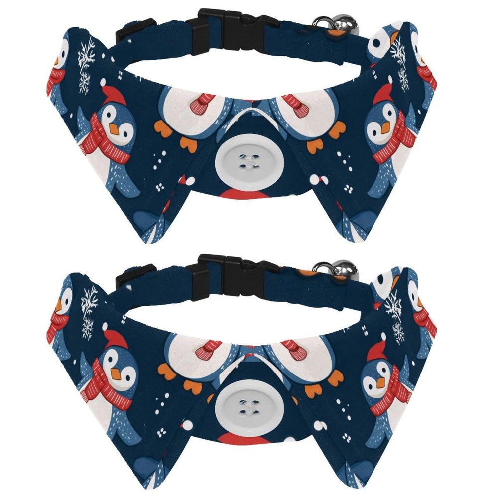 2-Piece Adjustable Dog and Cat Bow Tie Collar Set