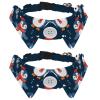 2-Piece Adjustable Dog and Cat Bow Tie Collar Set view 1