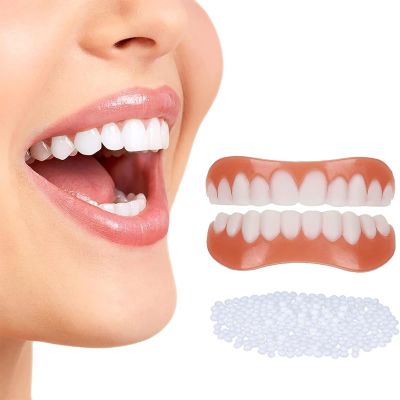 Care Spring 1 Pair Snap-On Smile Veneers for Upper and Lower Teeth