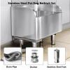 CFMAIF Stainless Steel Dog Bathtub, Portable Pet Wash Sink for Small and Medium Dogs, 60 cm/23.6 in view 2