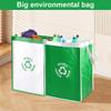 Qerwsdty 4-Piece Recycling Bags for Kitchen Waste Sorting, Waterproof Compartment Containers view 2