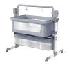 Nine point nine Convertible Folding Baby Bedside Crib with Wheels, 5-Mode Rocking (601 Mid Grey) view 4