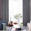 Tolldek 2-Piece Long Blackout Curtain Set, Solid Gray, 40.2 x 84.3 in view 1