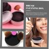 Brush Cleaning Case Set, 5 Pieces, Activated Charcoal Sponge, Silver view 3