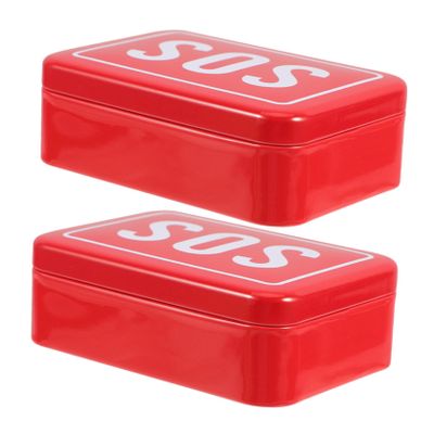 Iron SOS 2-Piece Survival Boxes for Outdoor Activities