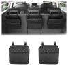 ZXBL Hanging Backseat Storage Bag for Ford Edge 2020–2023, Waterproof Compartments, Black Leather Trunk Organizer view 2
